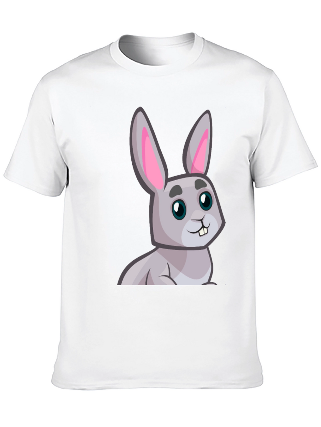 Cute Cartoon Rabbit Graphic T-Shirt