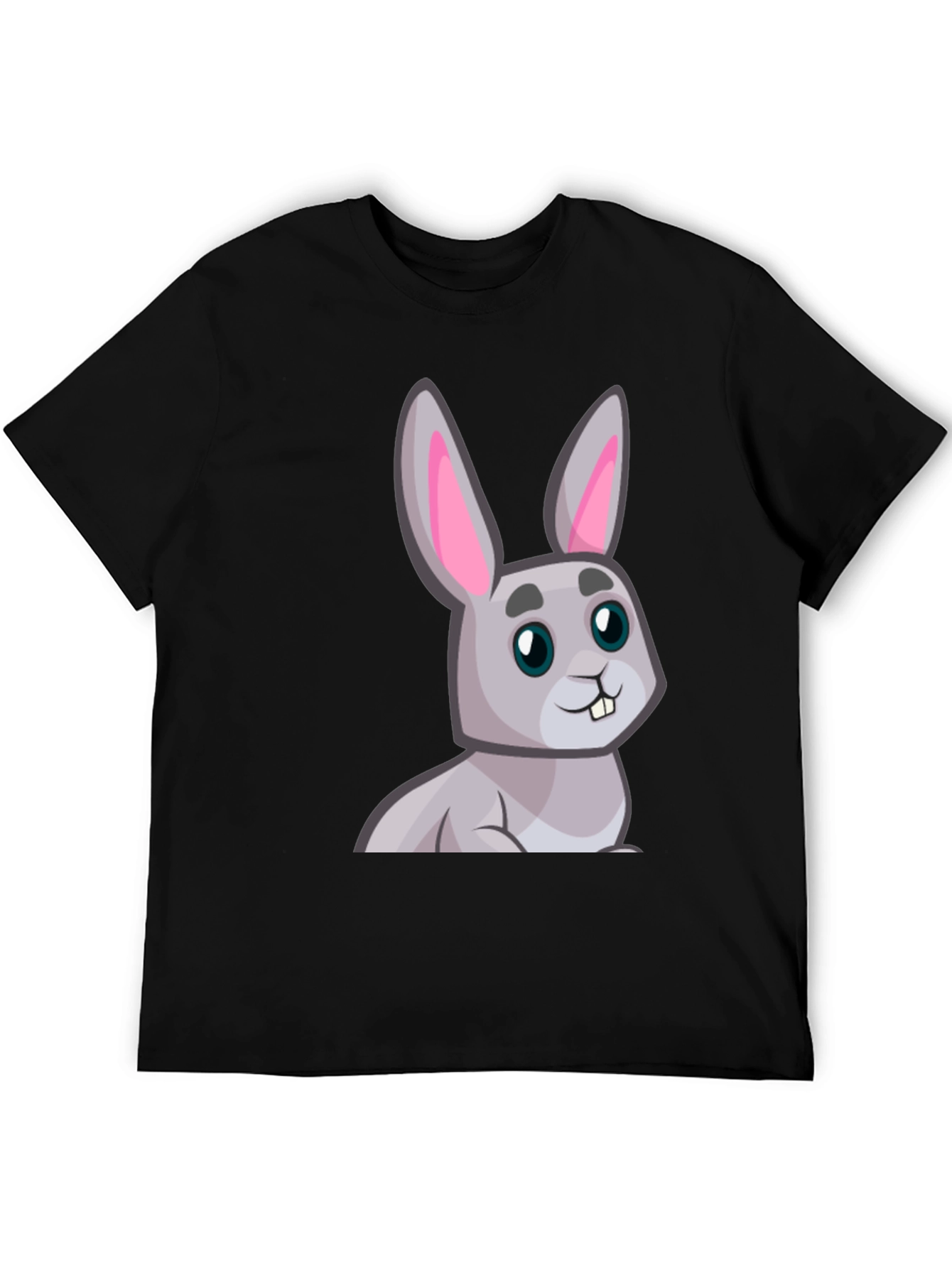 Cute Cartoon Rabbit Graphic T-Shirt