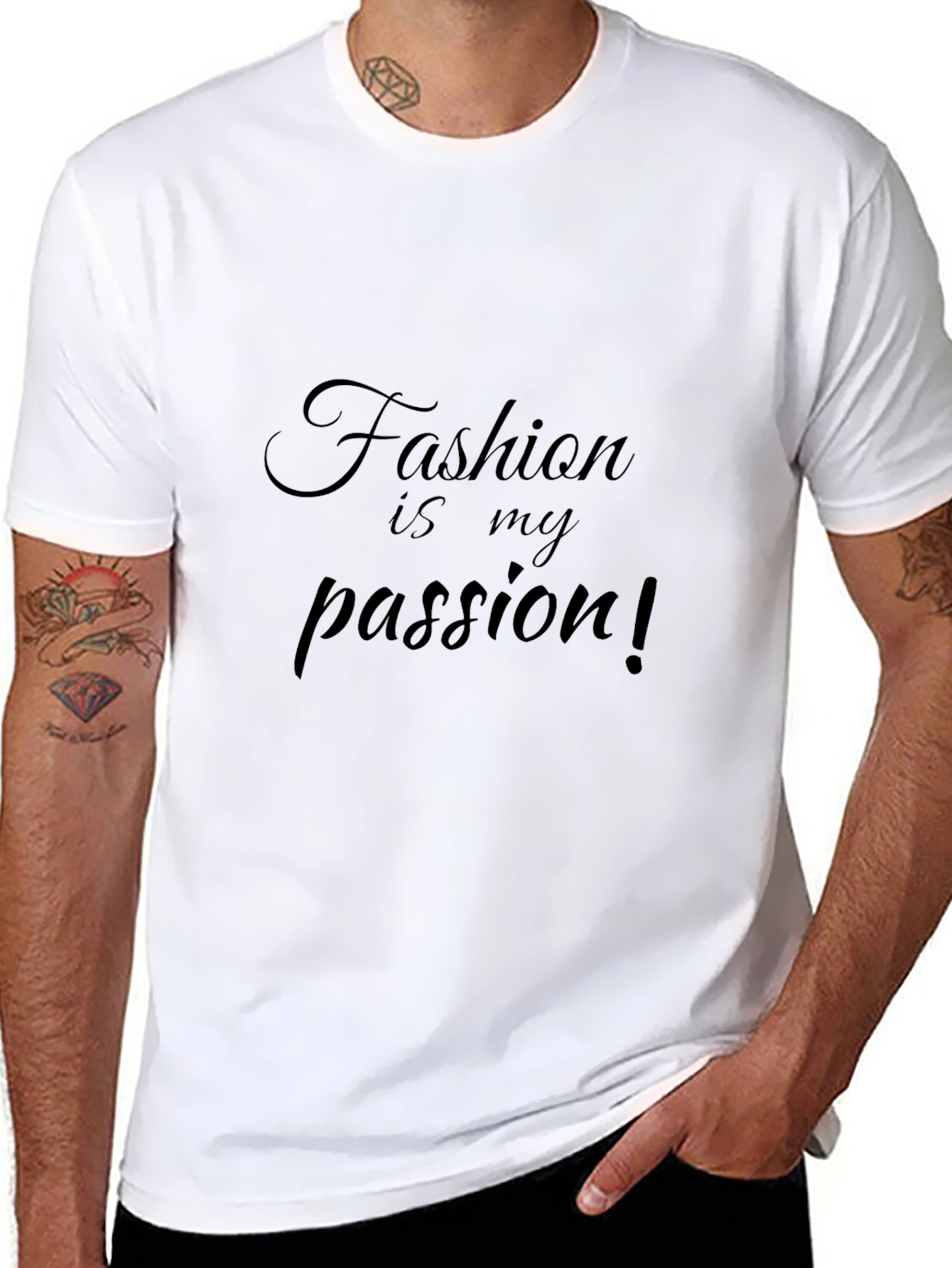 Fashion Is My Passion Black Graphic Tee
