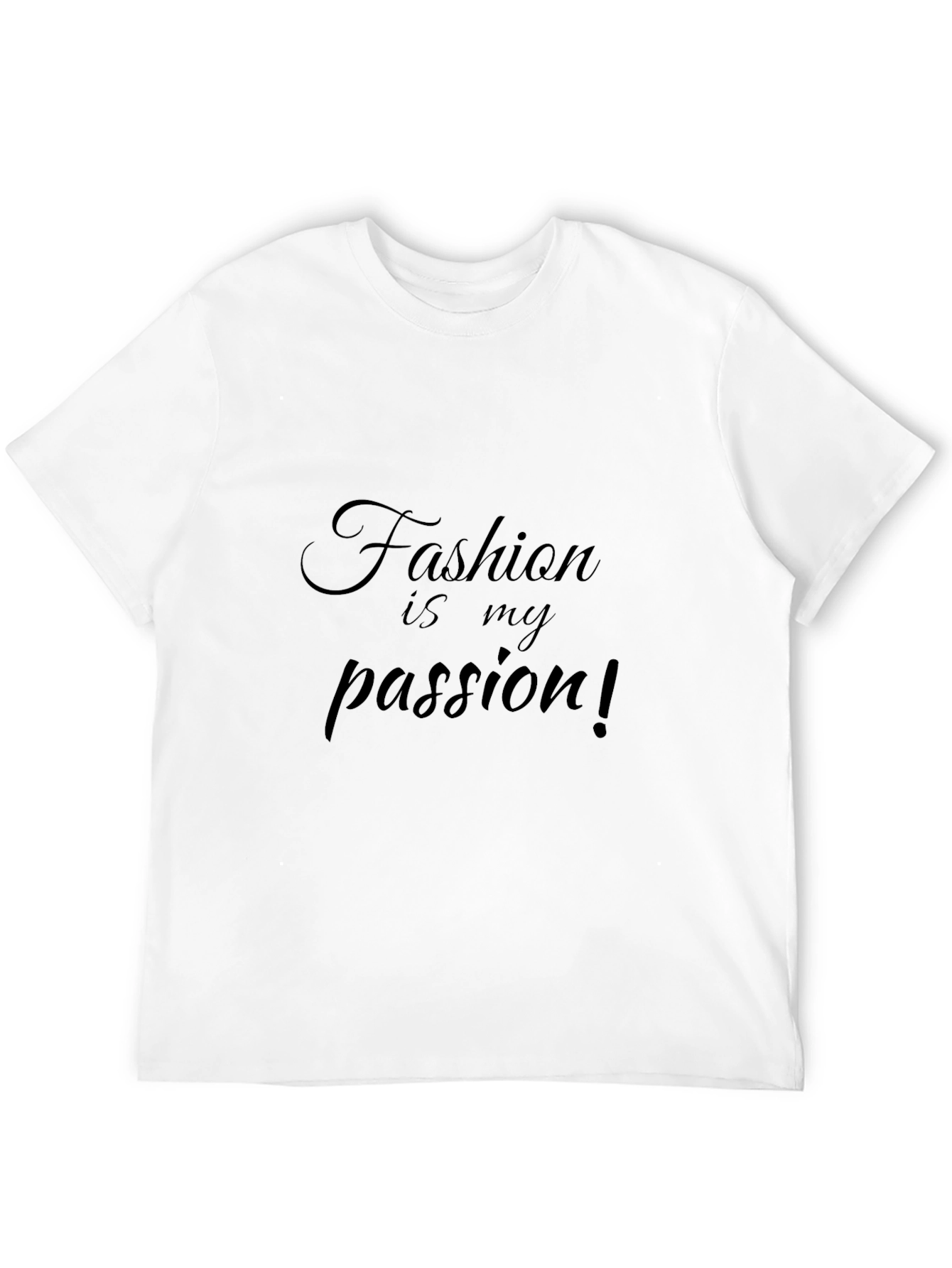 Fashion Is My Passion Black Graphic Tee