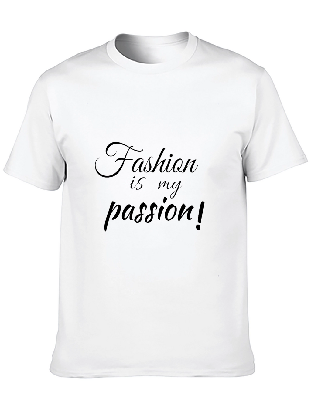 Fashion Is My Passion Black Graphic Tee