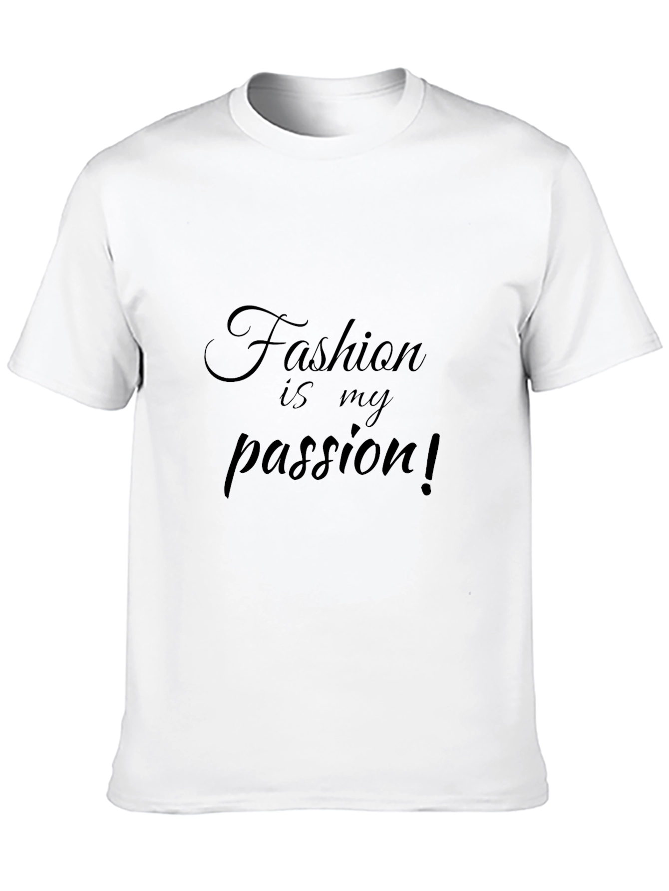 Fashion Is My Passion Black Graphic Tee