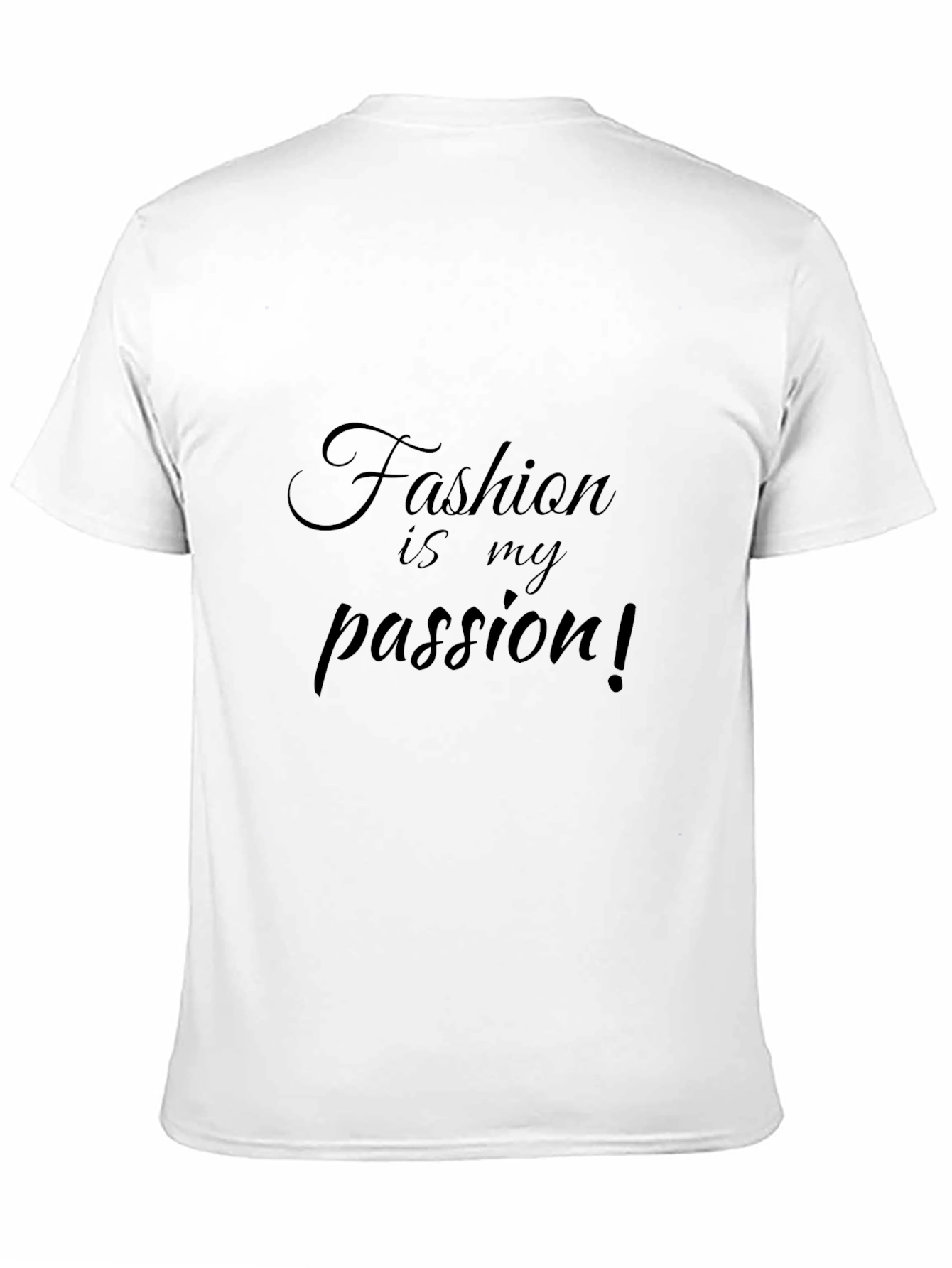 Fashion Is My Passion Black Graphic Tee