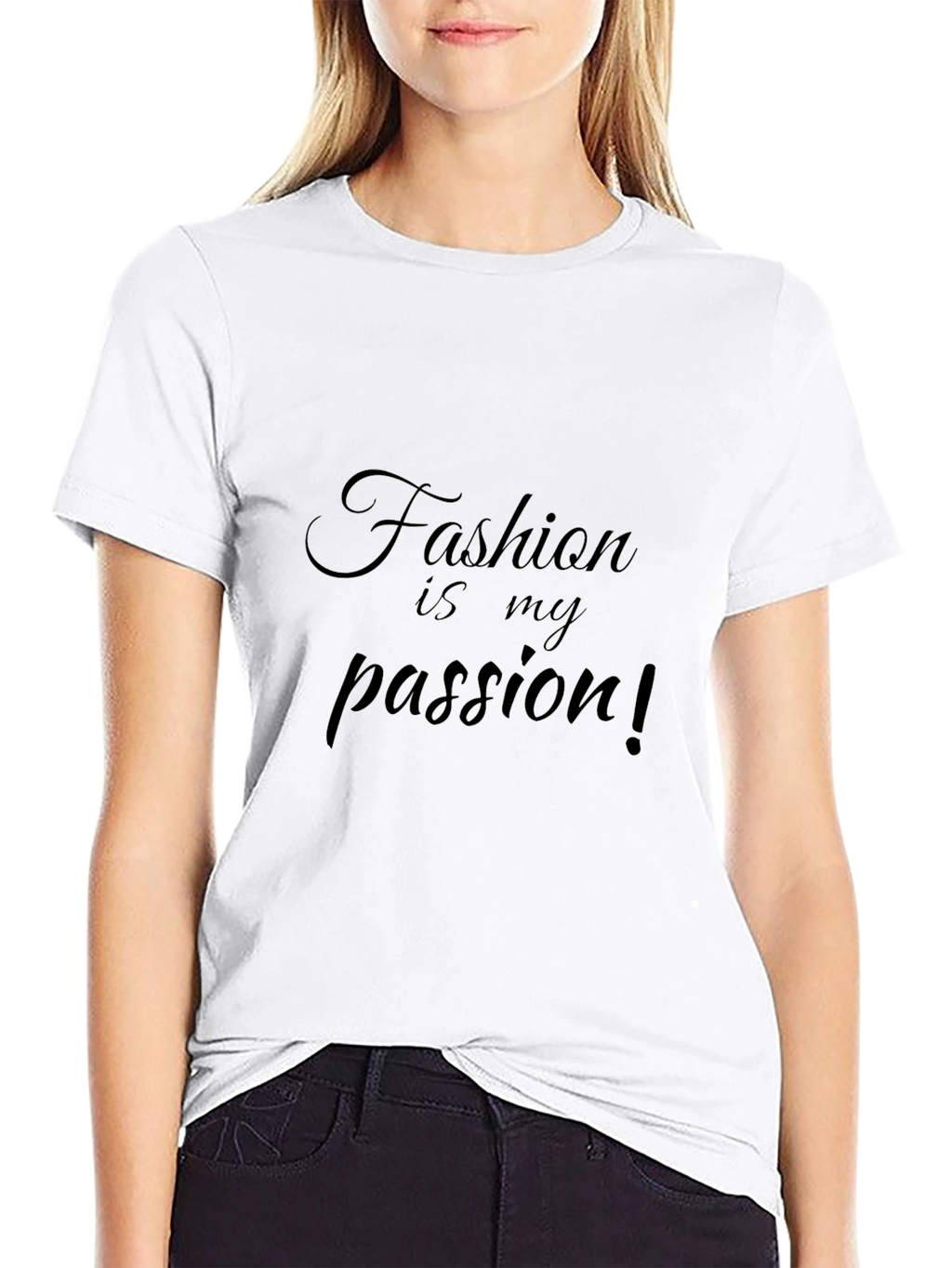 Fashion Is My Passion Black Graphic Tee