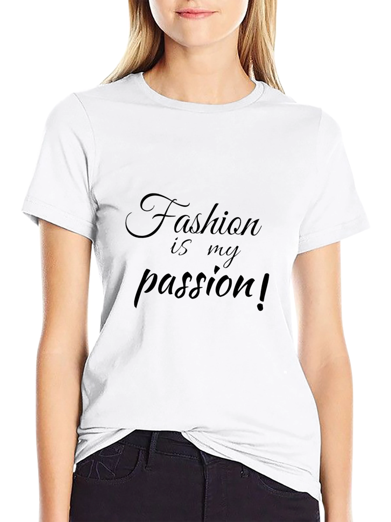 Fashion Is My Passion Black Graphic Tee