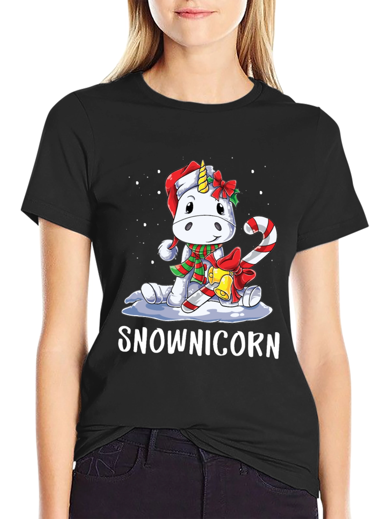 Snownicorn T-Shirt: Festive Holiday Unicorn Tee