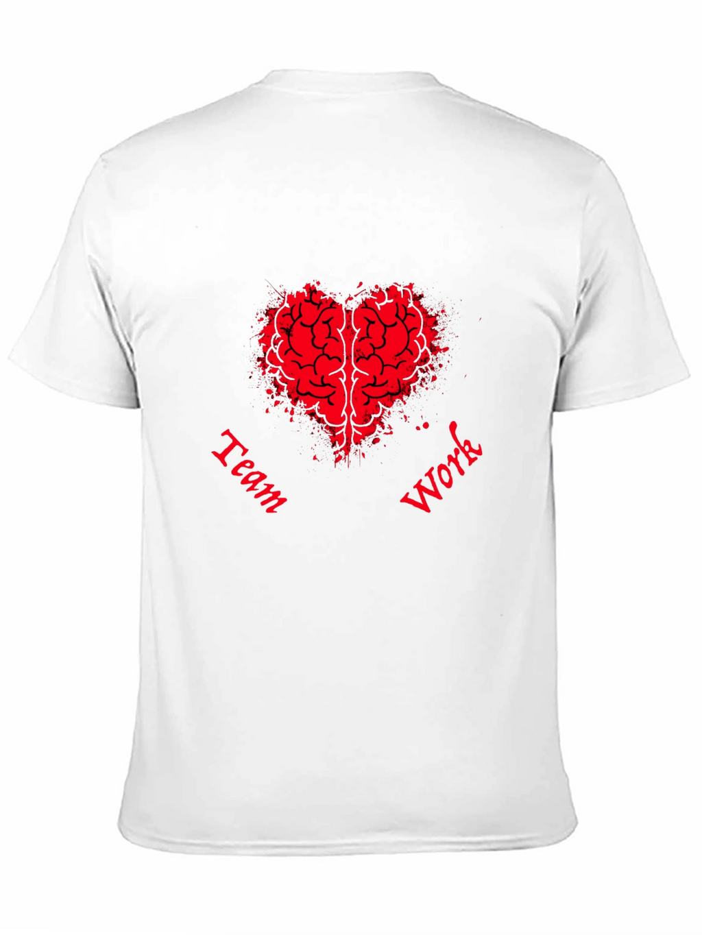 Teamwork Brain Heart Graphic T-Shirt