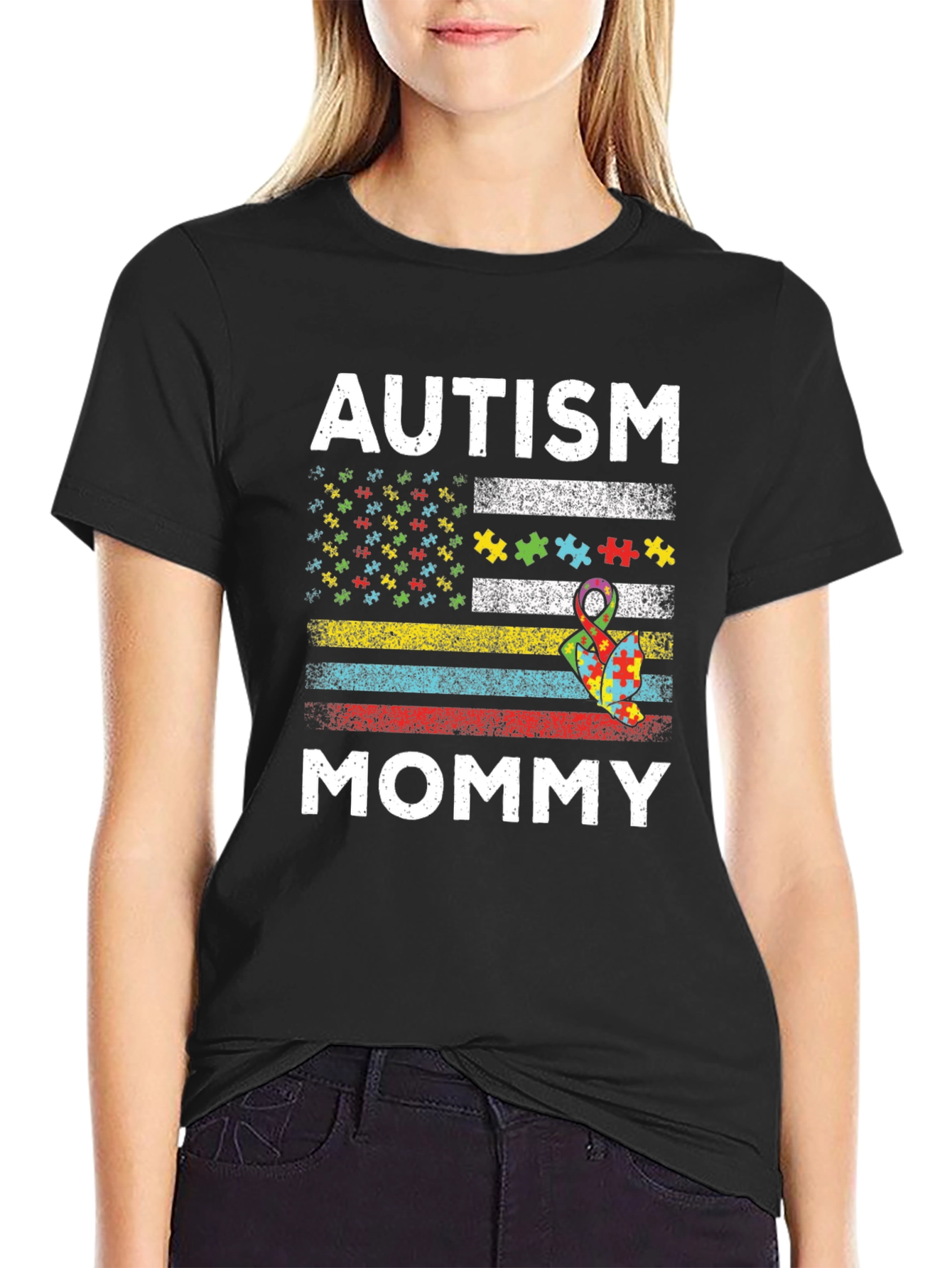 Autism Awareness Mommy T-Shirt