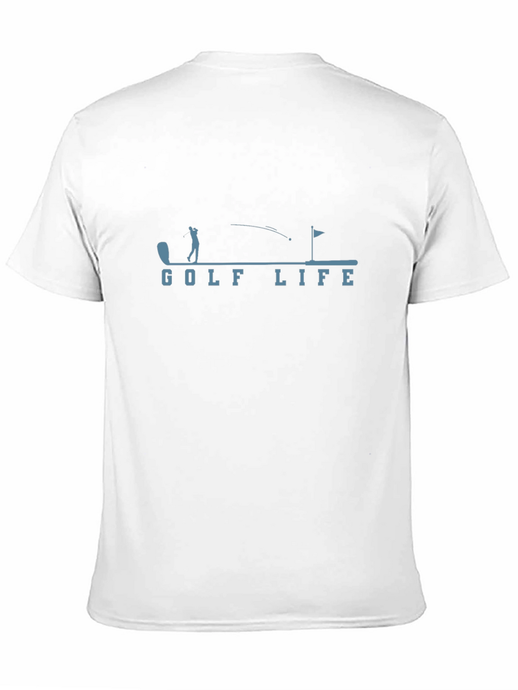 Golf Life Graphic Tee - Black Cotton T-Shirt
