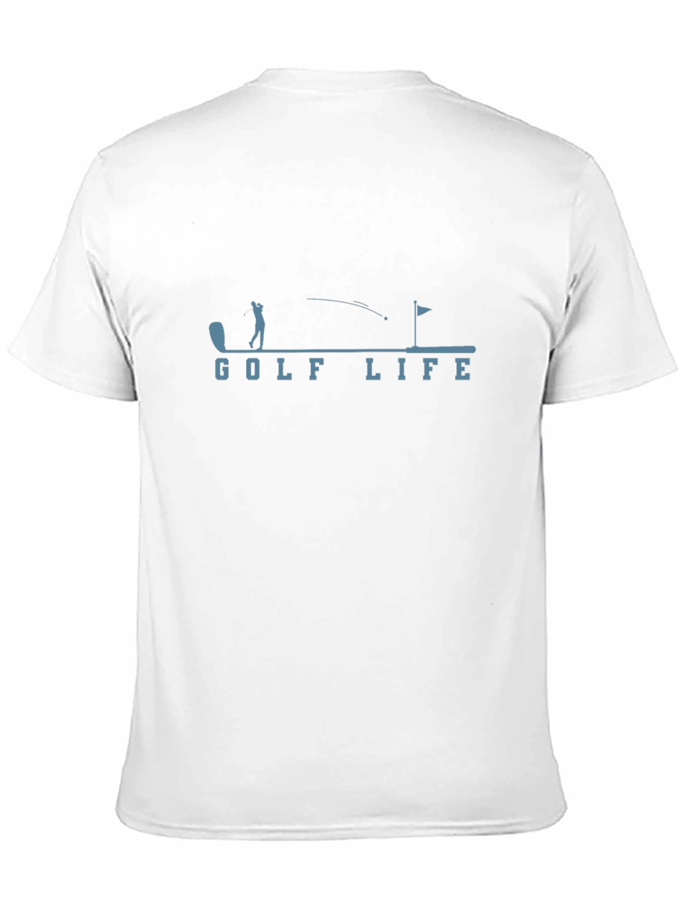 Golf Life Graphic Tee - Black Cotton T-Shirt