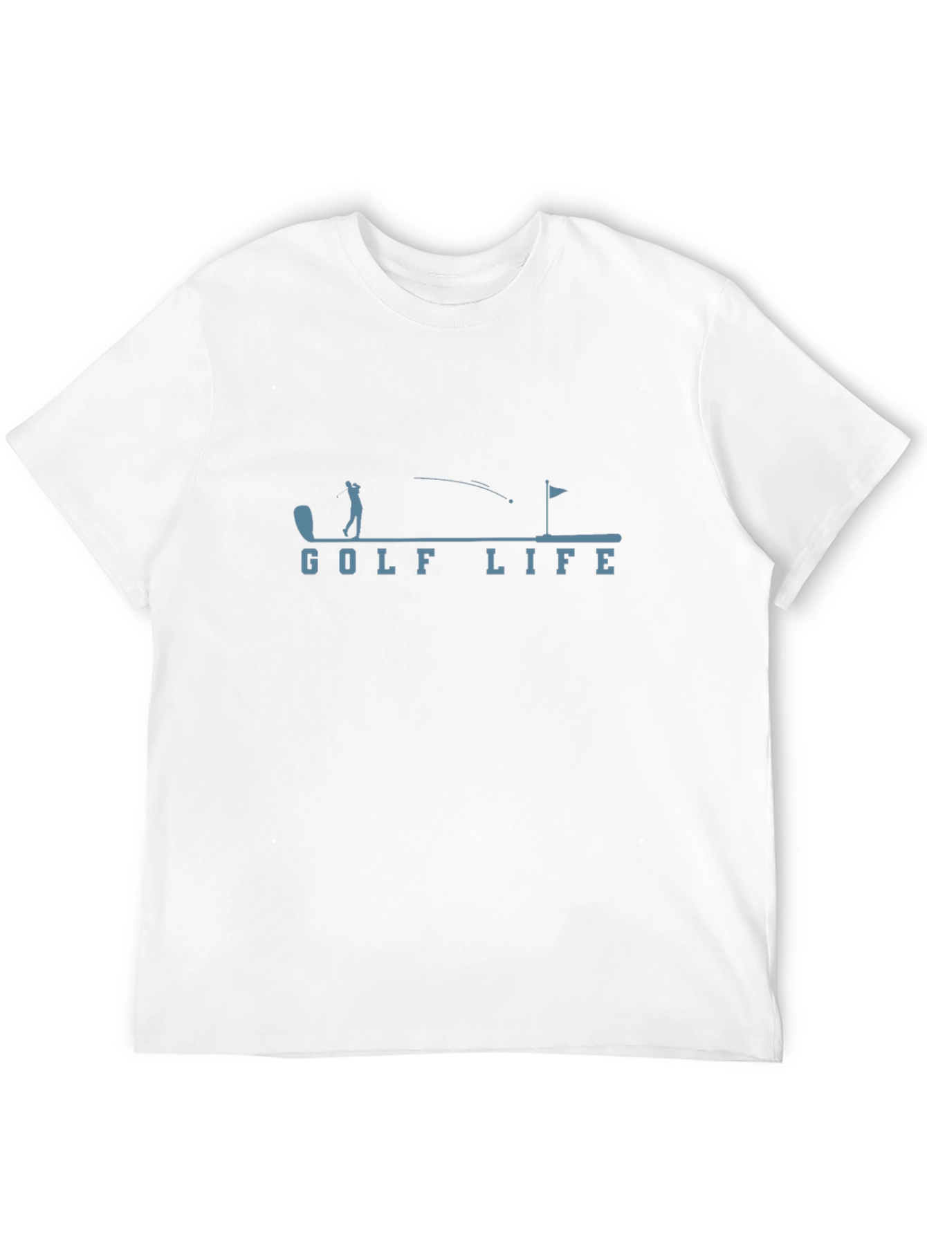 Golf Life Graphic Tee - Black Cotton T-Shirt