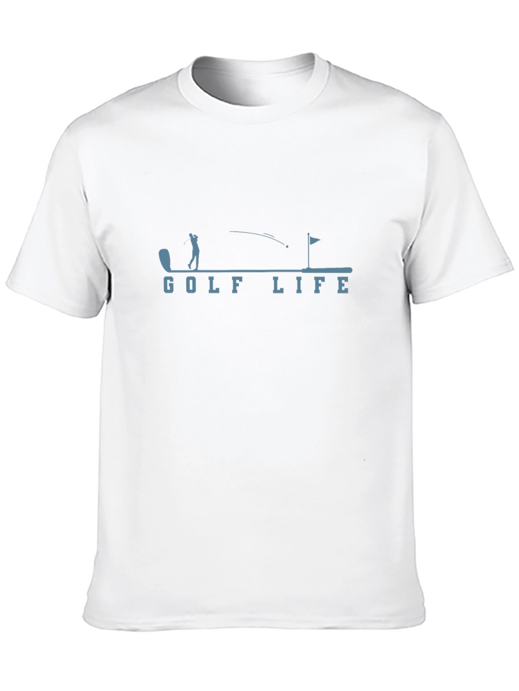 Golf Life Graphic Tee - Black Cotton T-Shirt