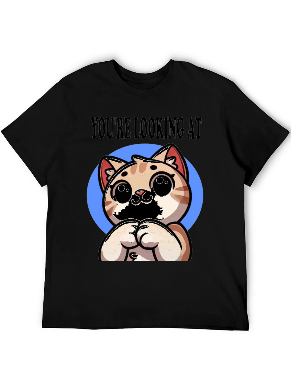 Youre Looking At Cute Cat Graphic Tee