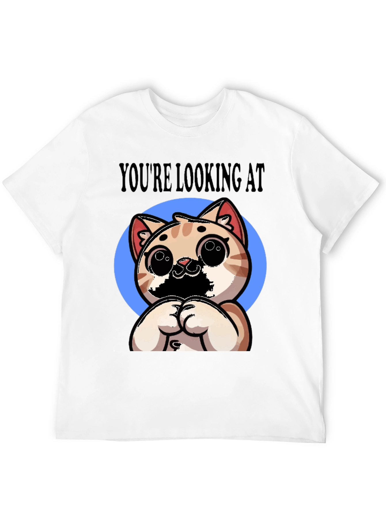 Youre Looking At Cute Cat Graphic Tee