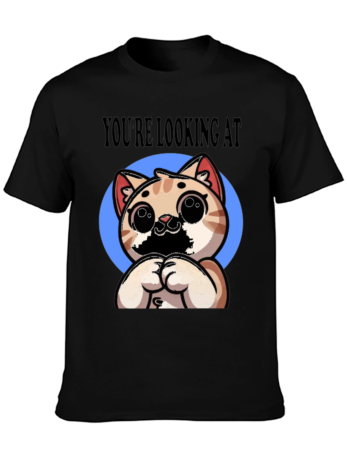 Youre Looking At Cute Cat Graphic Tee