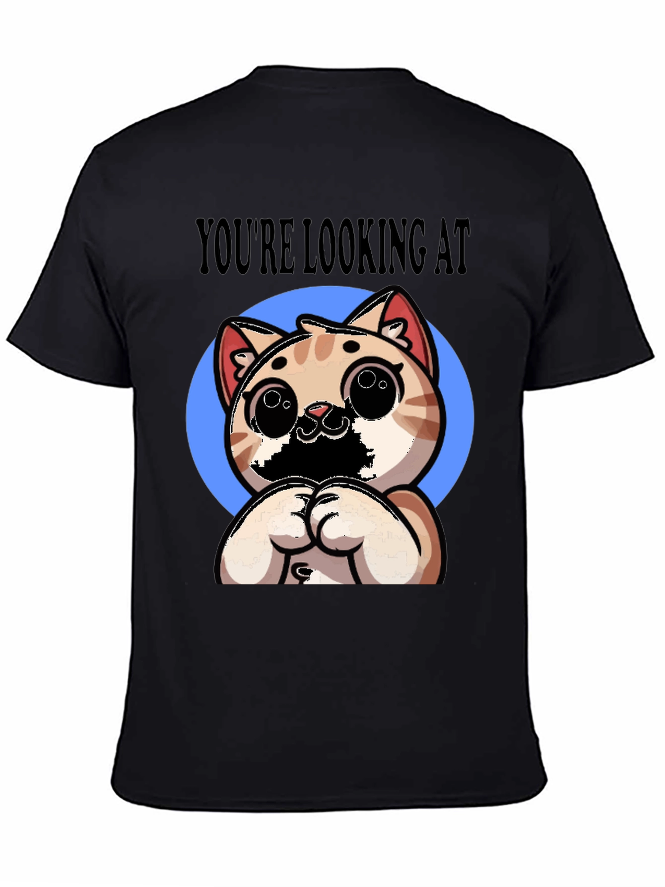 Youre Looking At Cute Cat Graphic Tee