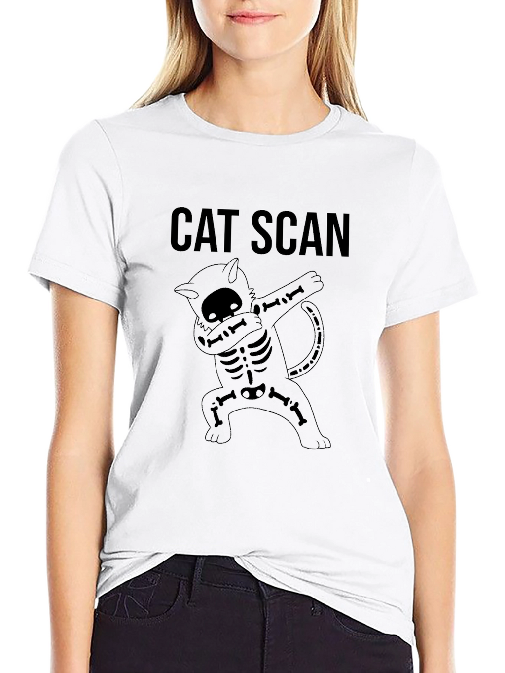Cat Scan Skeleton Dab T-Shirt
