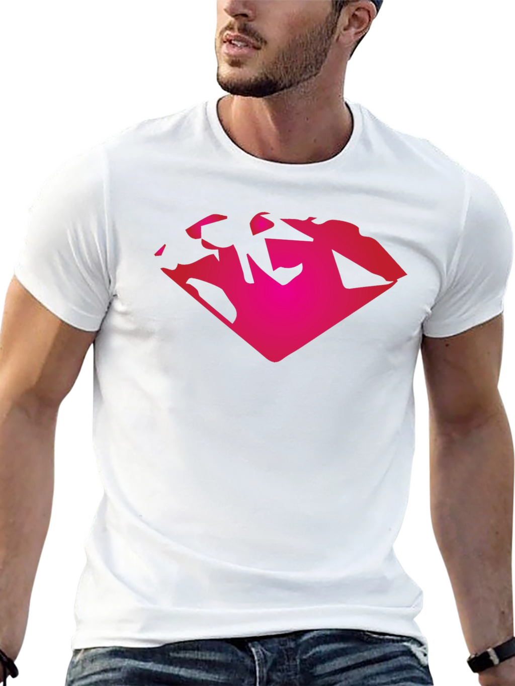 Diamond Graphic Black T-Shirt Casual Wear
