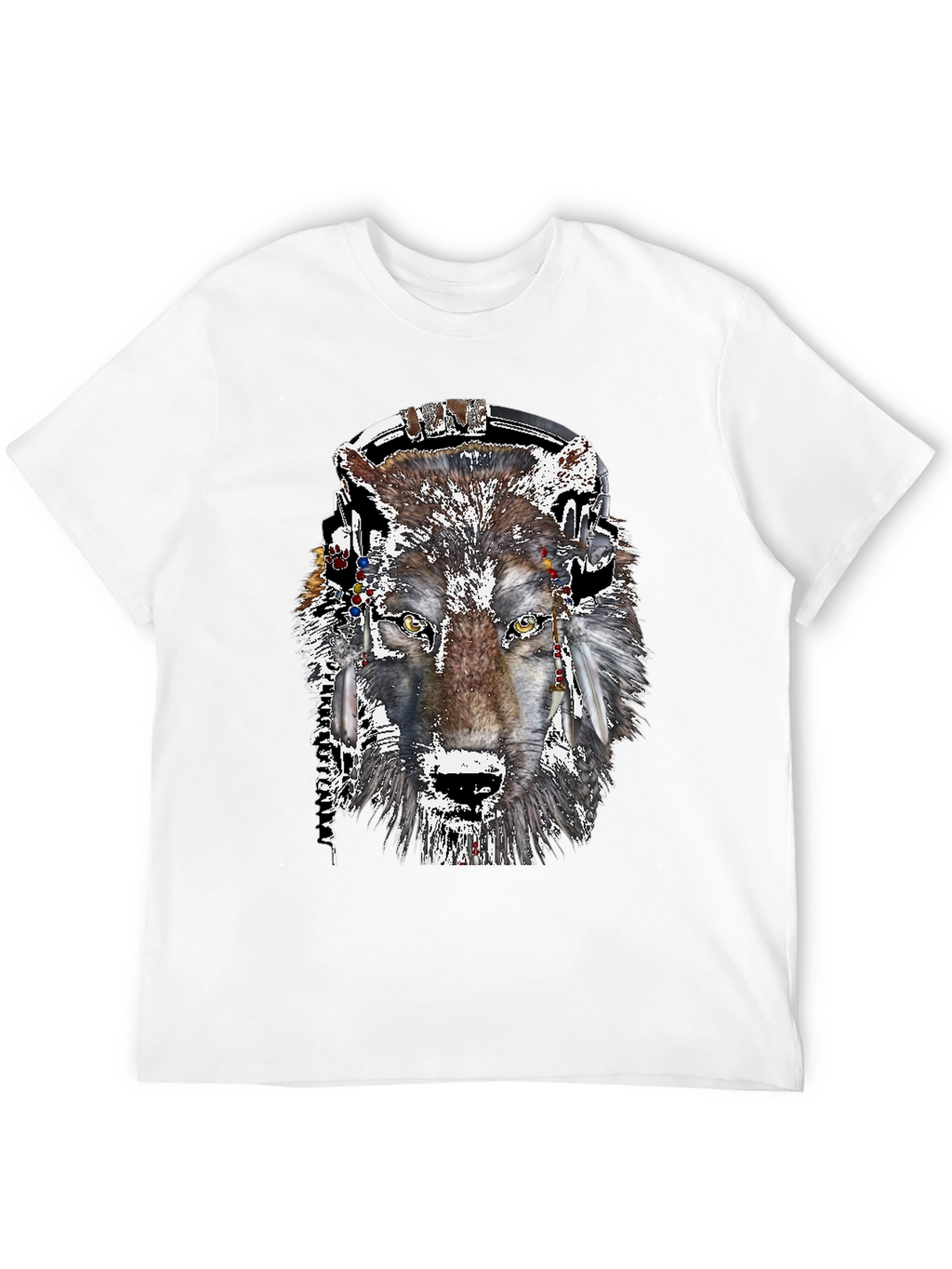 Wolf Headphone Graphic Tee