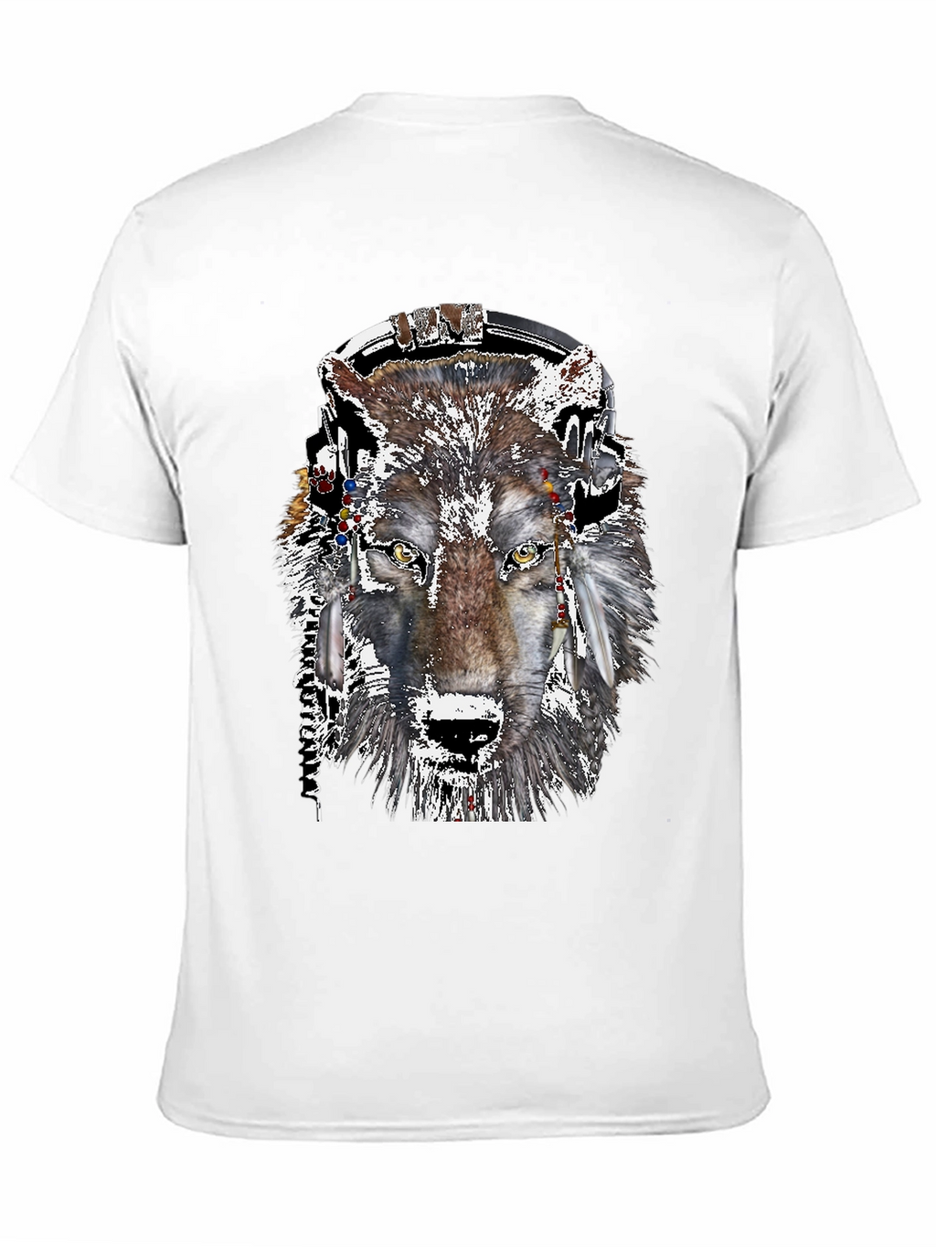 Wolf Headphone Graphic Tee