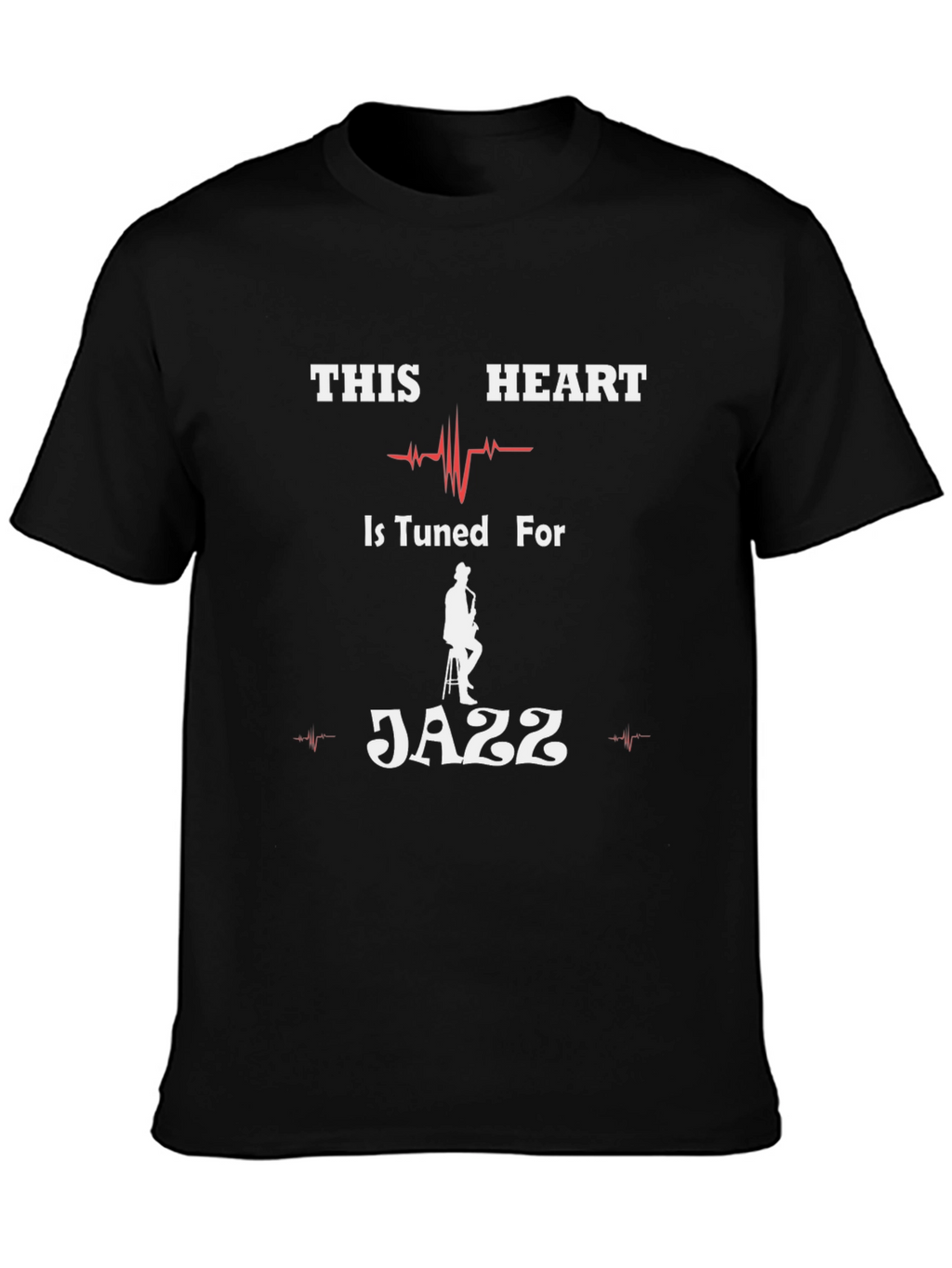 Jazz Heartbeat T-Shirt - Music Lover Tee
