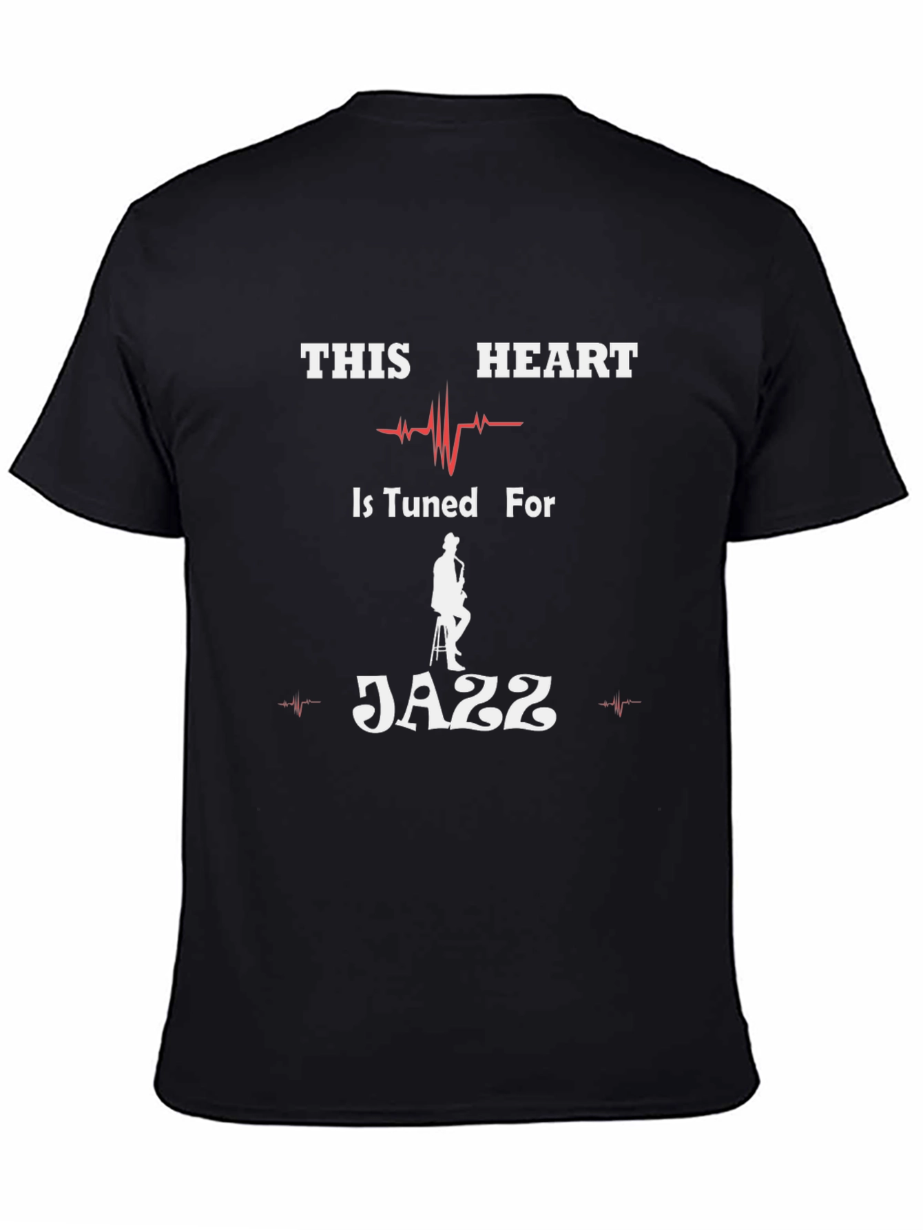 Jazz Heartbeat T-Shirt - Music Lover Tee