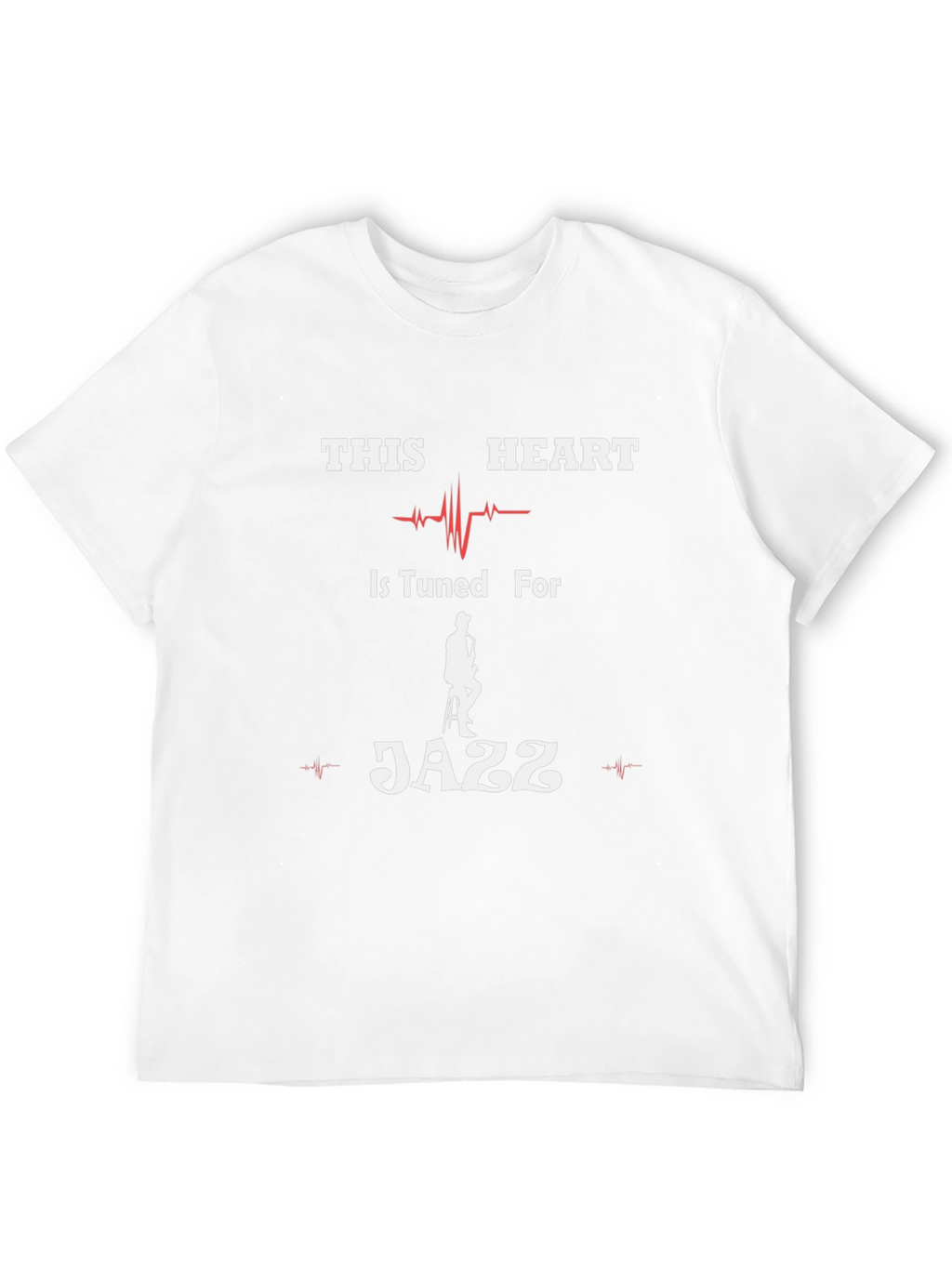 Jazz Heartbeat T-Shirt - Music Lover Tee