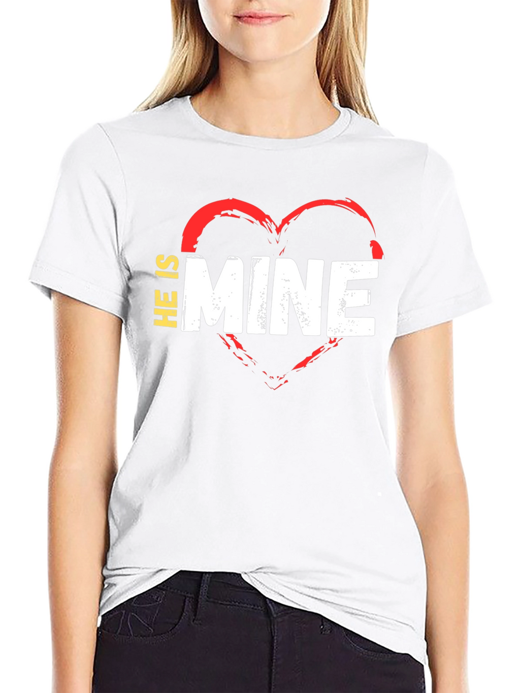 He is Mine T-Shirt - Valentines Day Love Tee