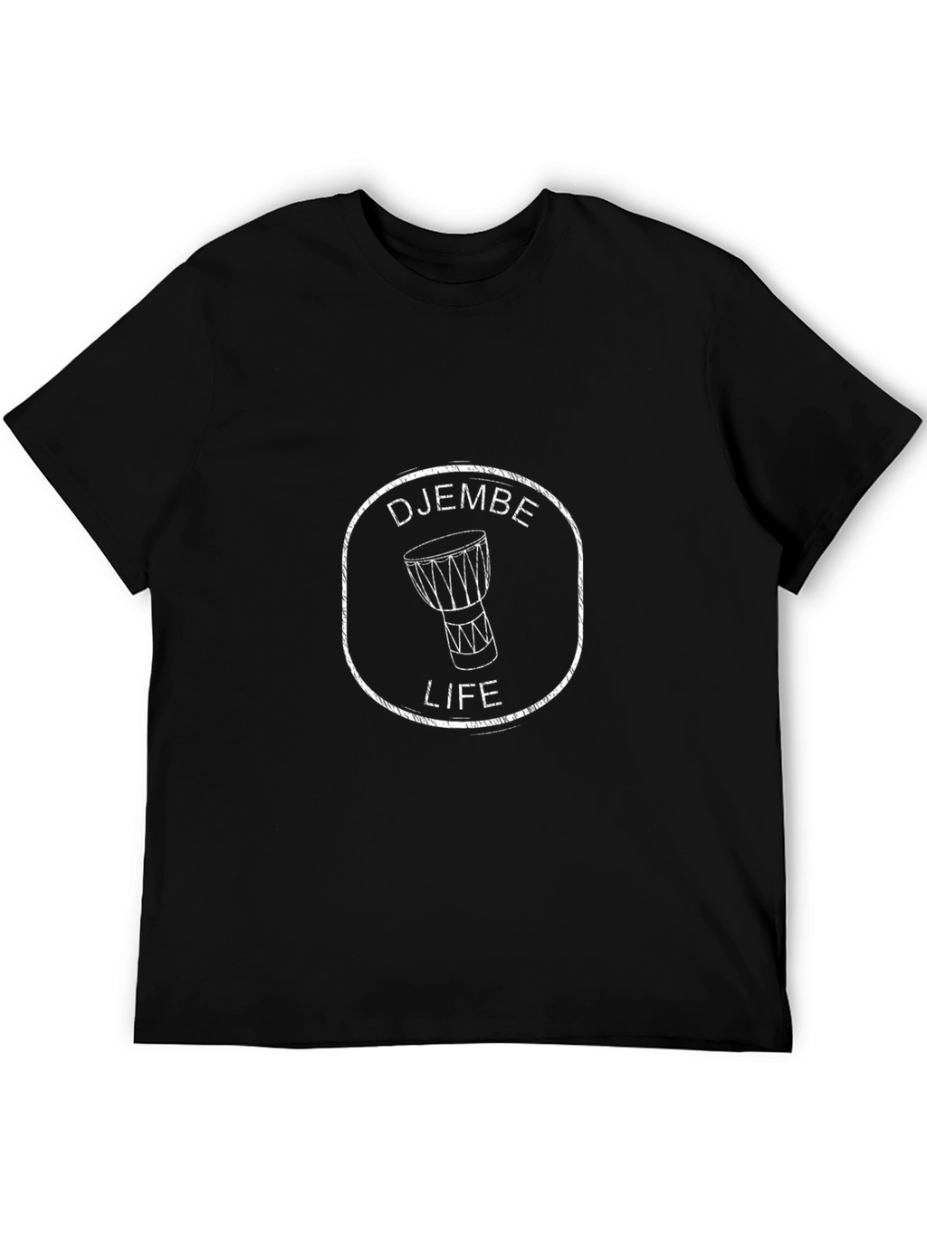 Djembe Life Black Graphic Tee Shirt