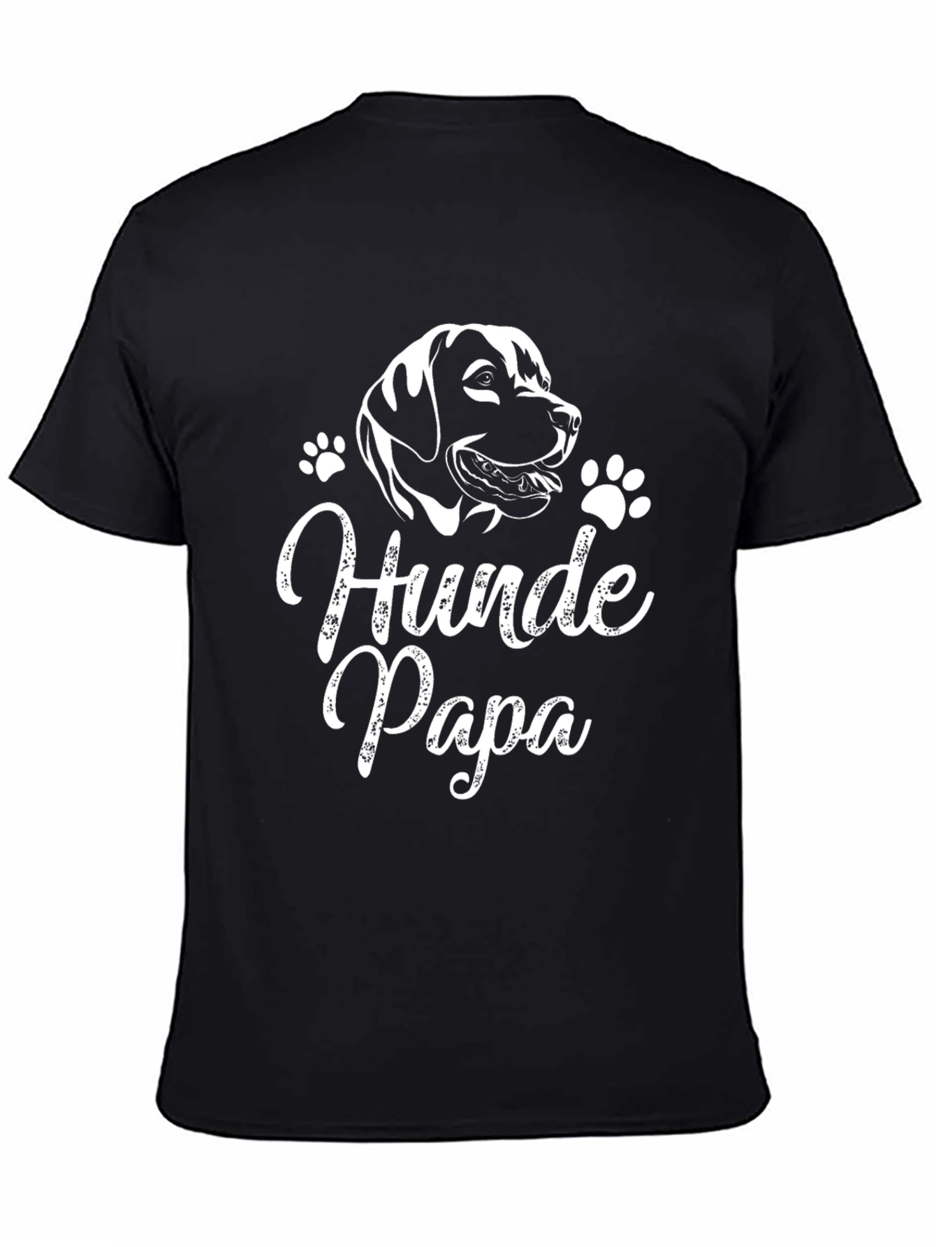 Hunde Papa Dog Lover Black T-Shirt