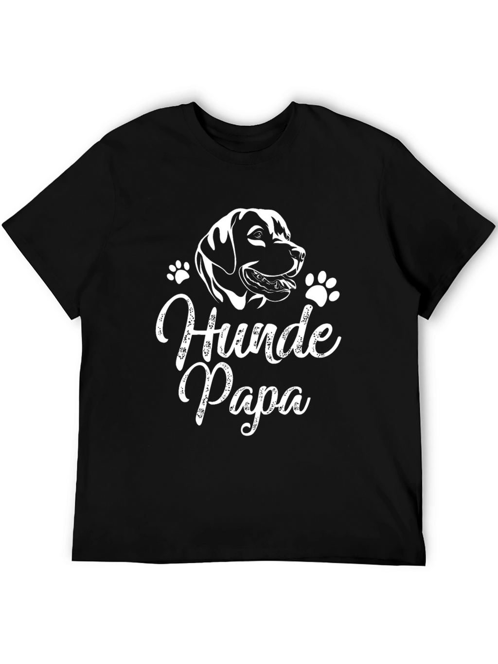 Hunde Papa Dog Lover Black T-Shirt