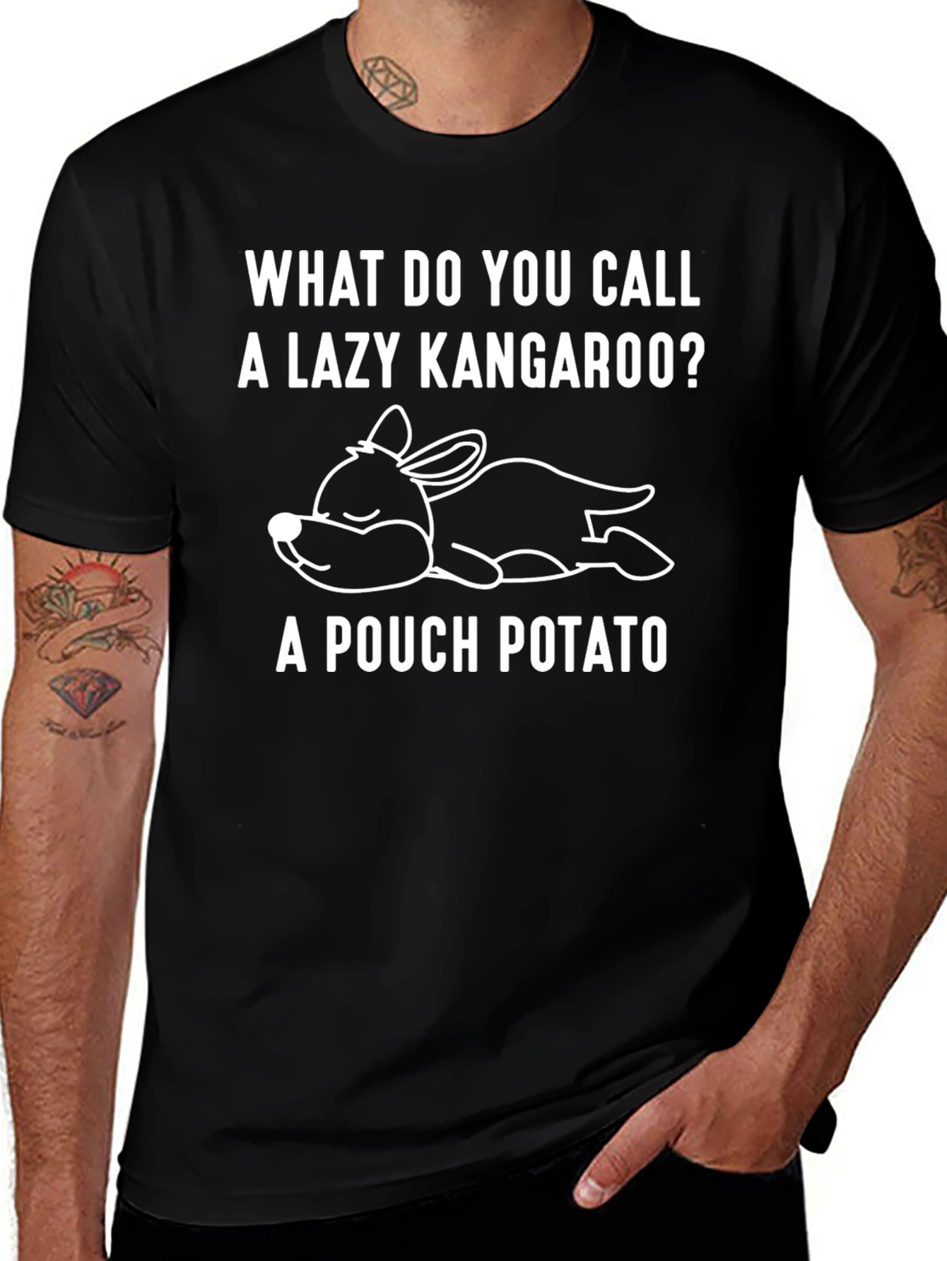 Lazy Kangaroo Pouch Potato Graphic Tee