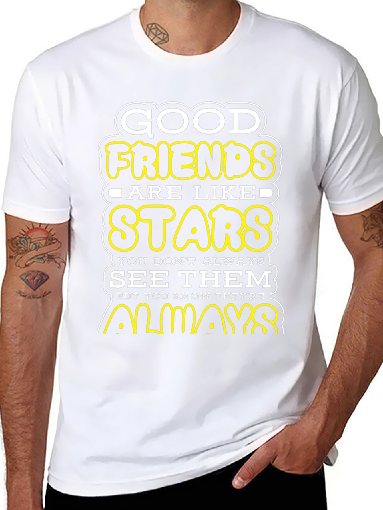 Good Friends Are Like Stars Graphic T-Shirt