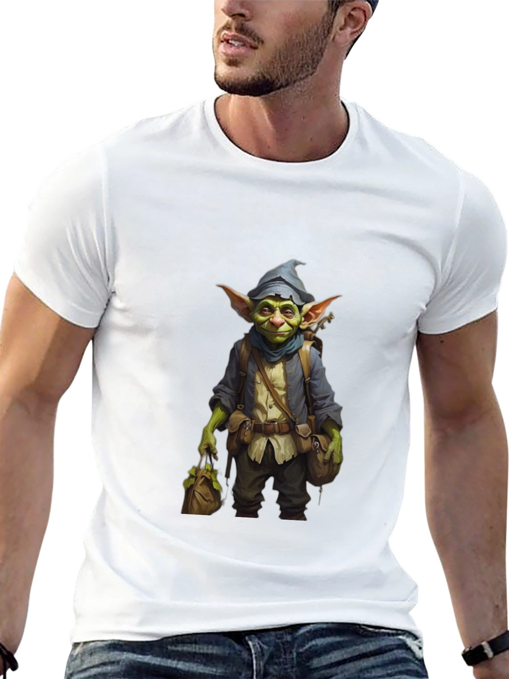 Goblin Adventurer Graphic Tee - Black Unisex T-Shirt