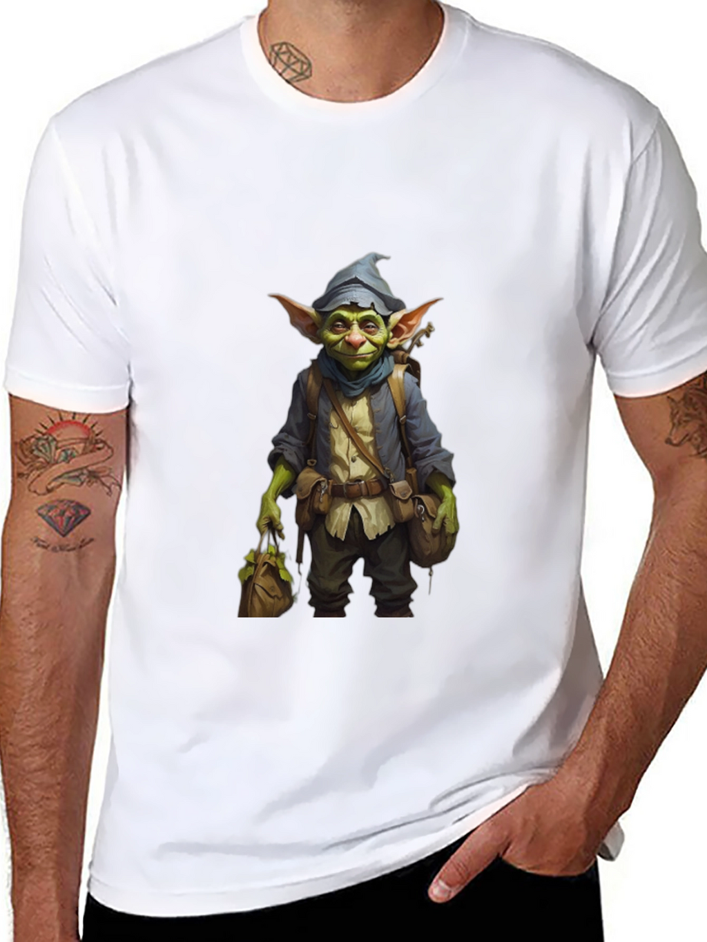 Goblin Adventurer Graphic Tee - Black Unisex T-Shirt