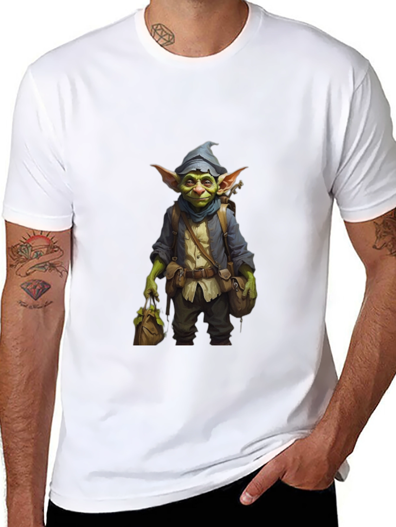 Goblin Adventurer Graphic Tee - Black Unisex T-Shirt