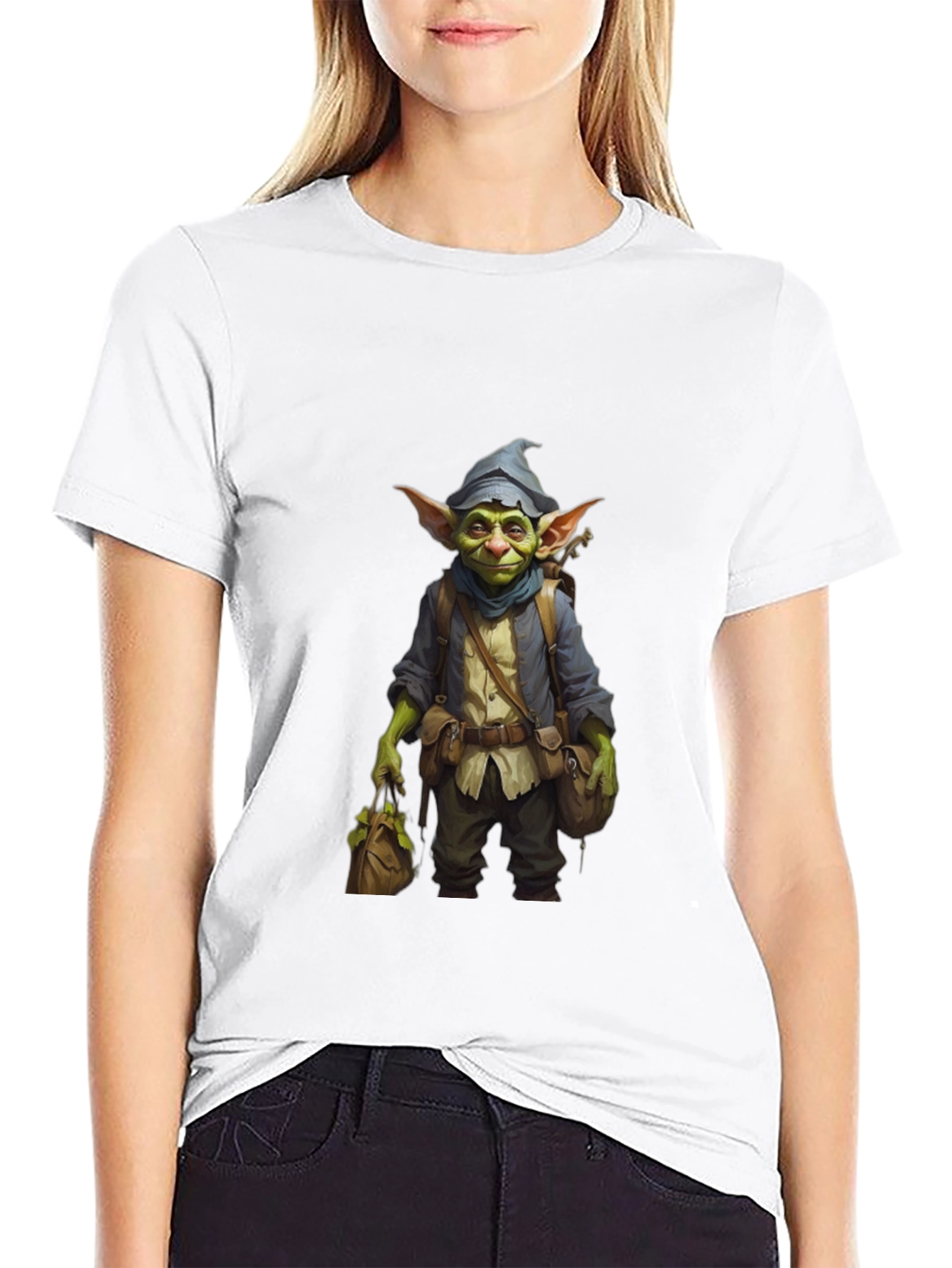 Goblin Adventurer Graphic Tee - Black Unisex T-Shirt