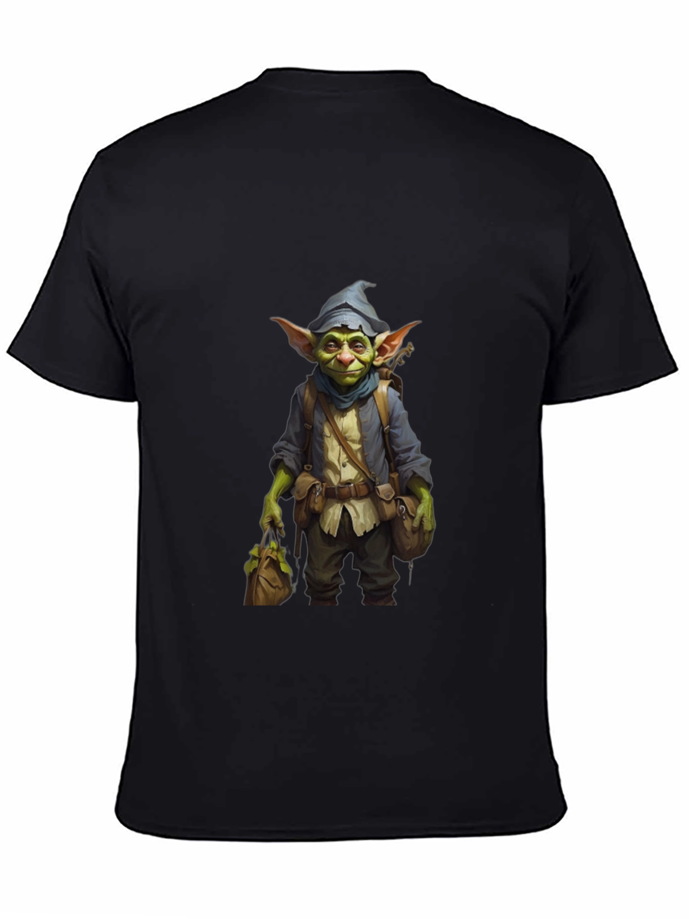 Goblin Adventurer Graphic Tee - Black Unisex T-Shirt
