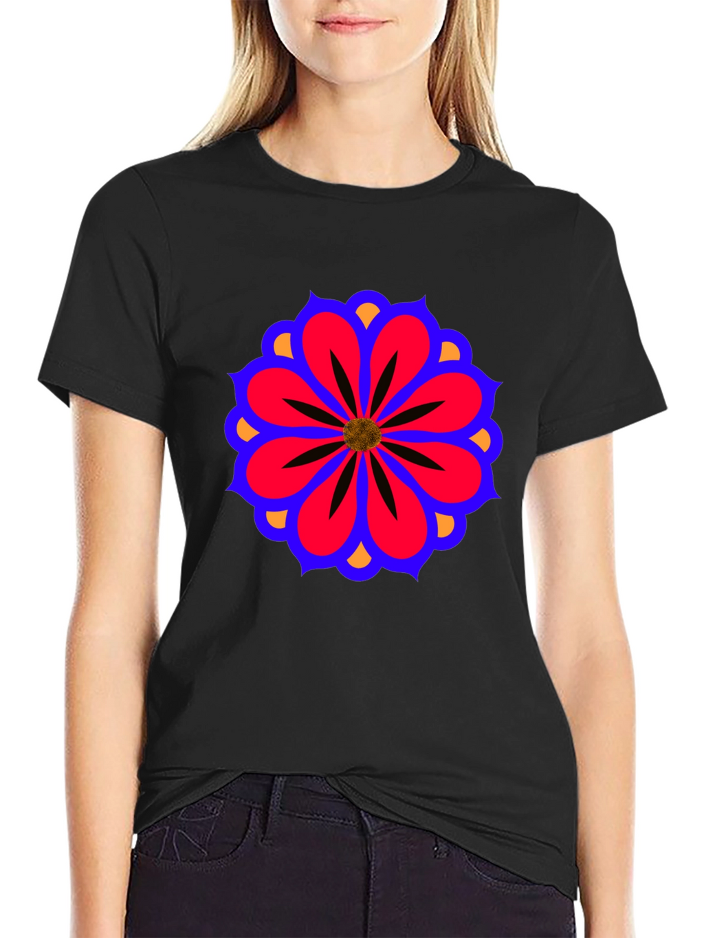 Floral Mandala T-Shirt - Stylish Graphic Tee