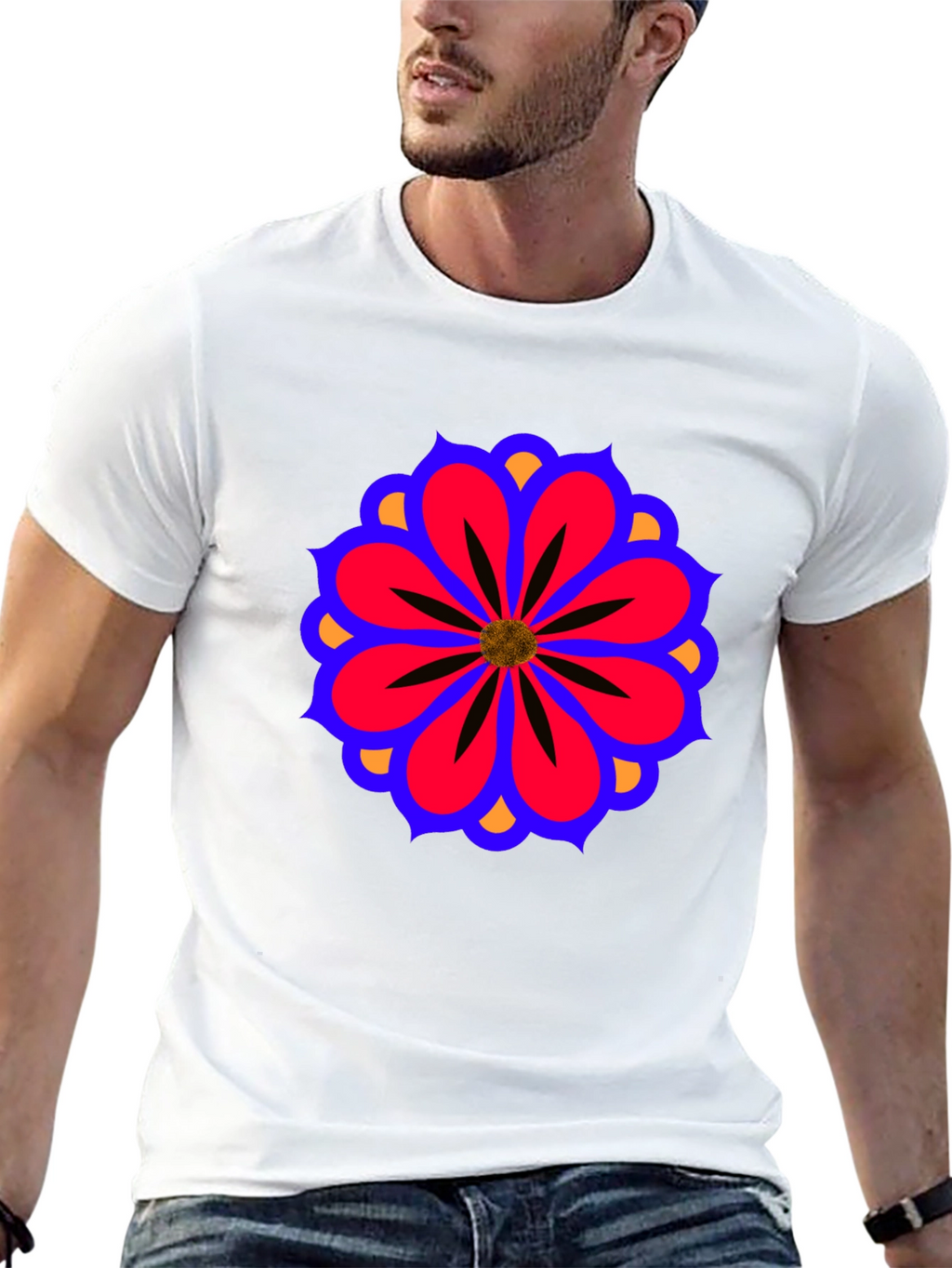 Floral Mandala T-Shirt - Stylish Graphic Tee