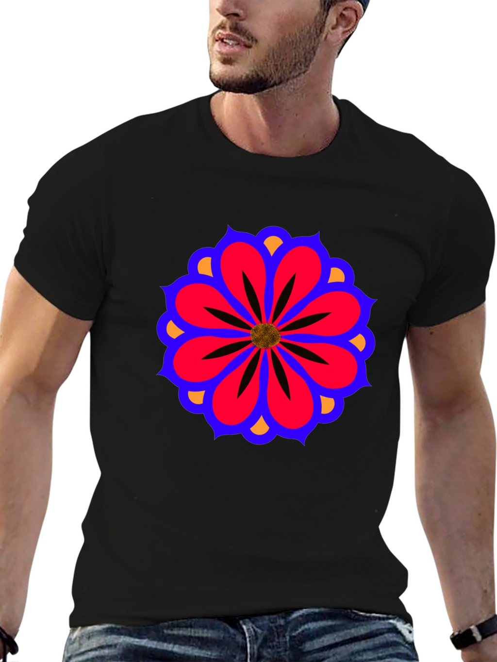 Floral Mandala T-Shirt - Stylish Graphic Tee