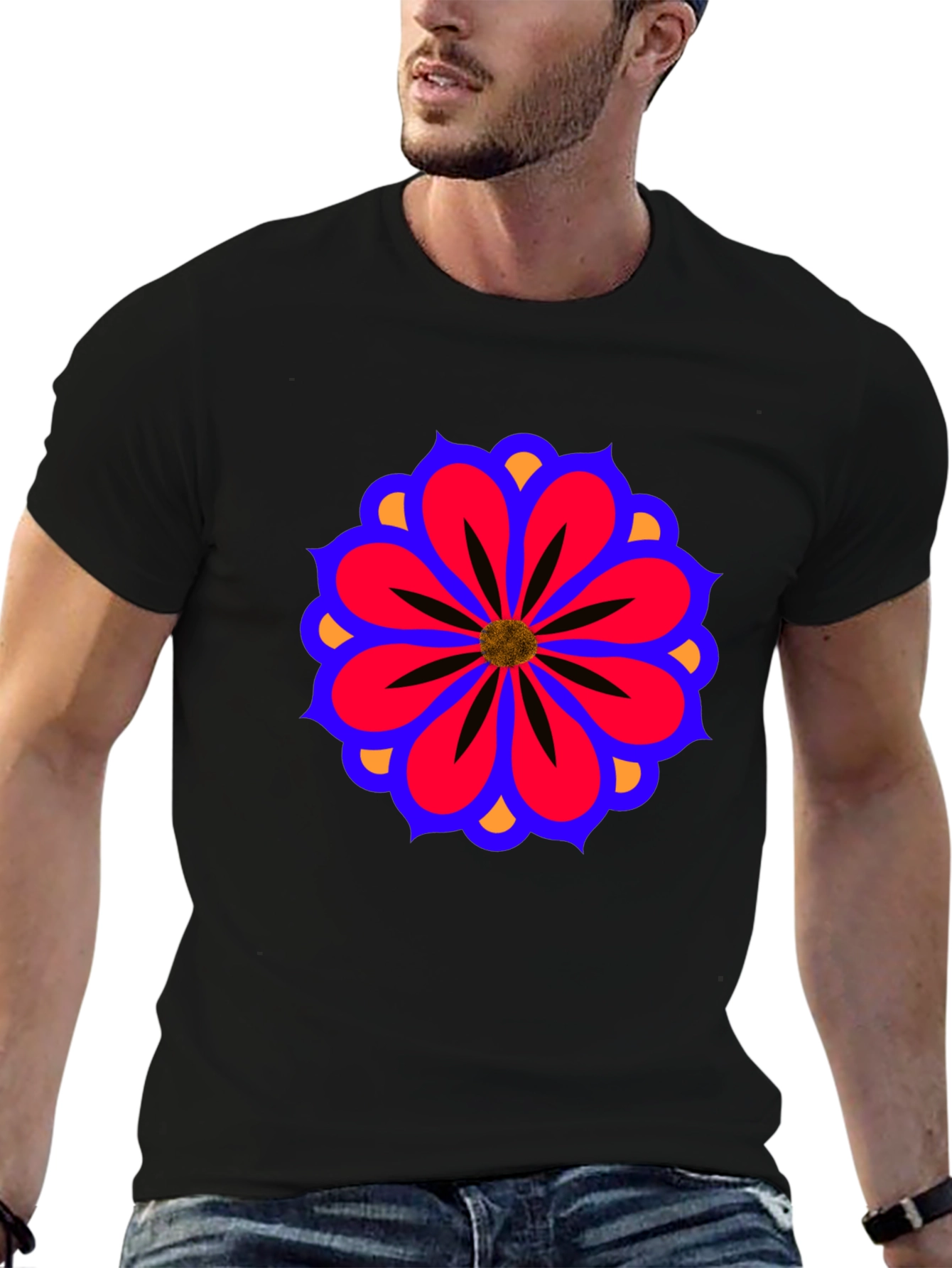Floral Mandala T-Shirt - Stylish Graphic Tee