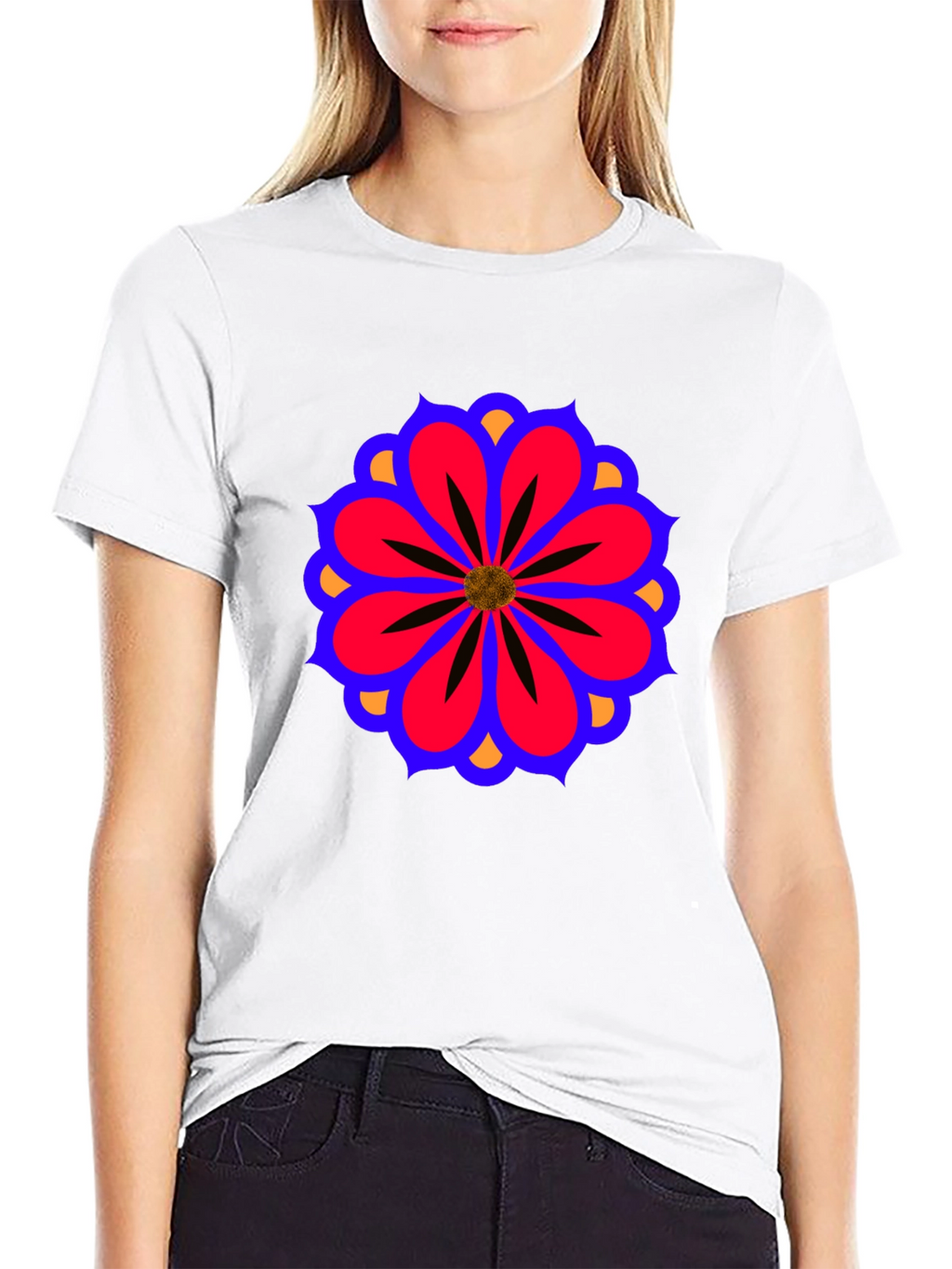Floral Mandala T-Shirt - Stylish Graphic Tee