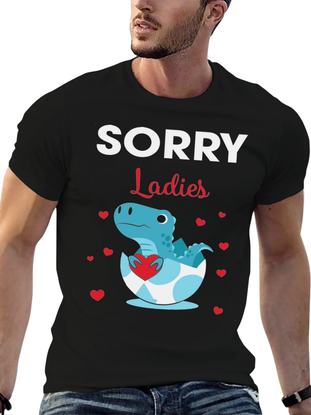 Sorry Ladies Dinosaur T-Shirt