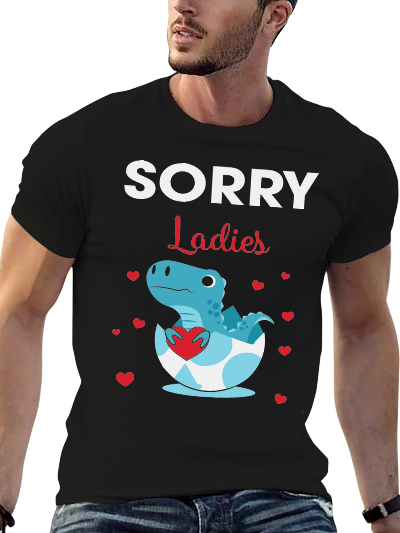 Sorry Ladies Dinosaur T-Shirt
