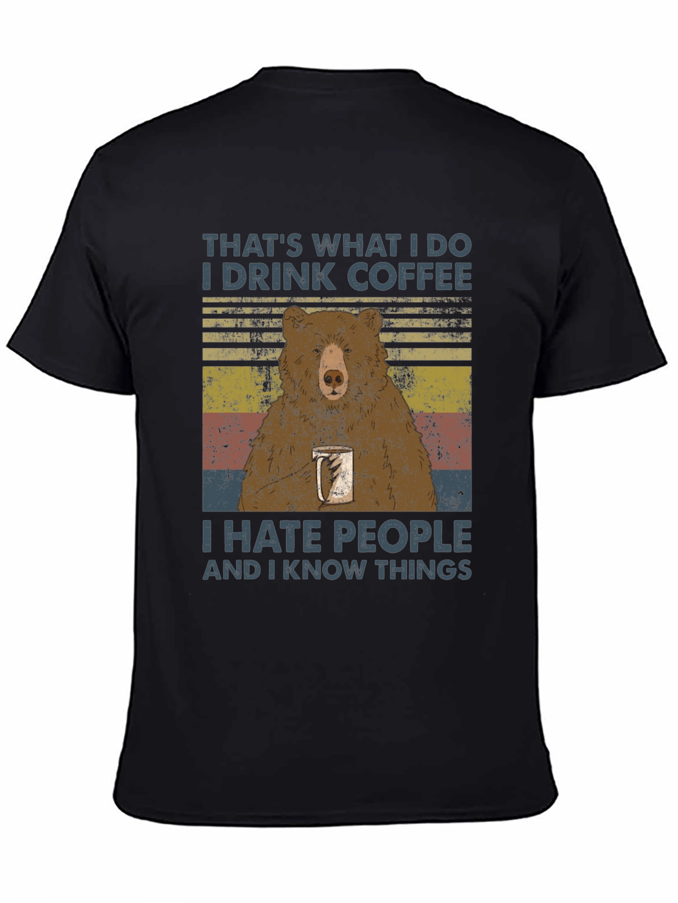 I Drink Coffee Bear T-Shirt
