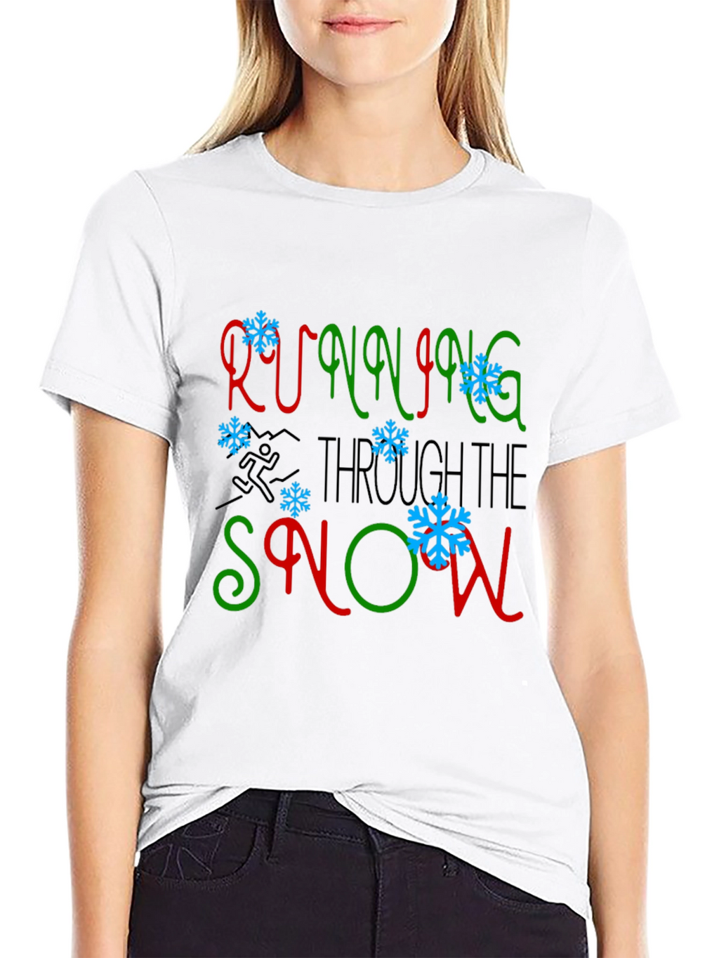 Running Through the Snow Graphic Tee