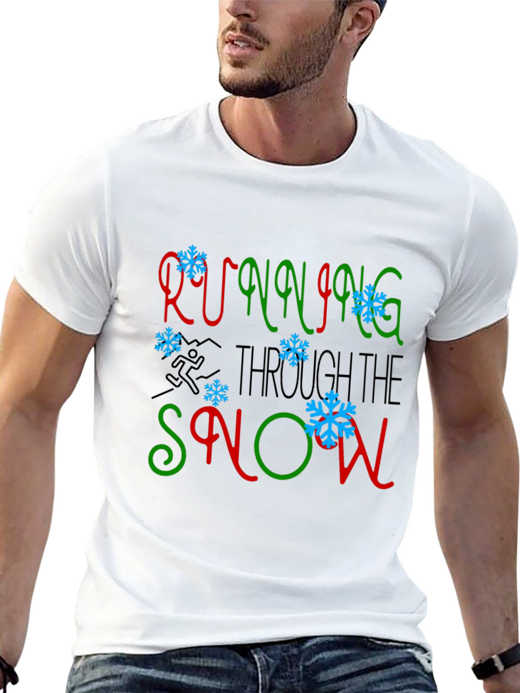 Running Through the Snow Graphic Tee
