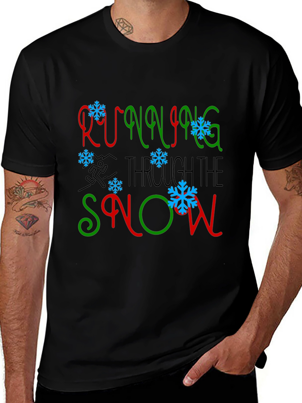 Running Through the Snow Graphic Tee