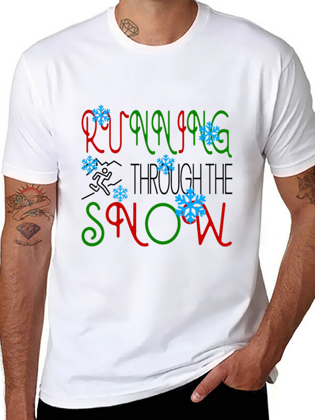 Running Through the Snow Graphic Tee